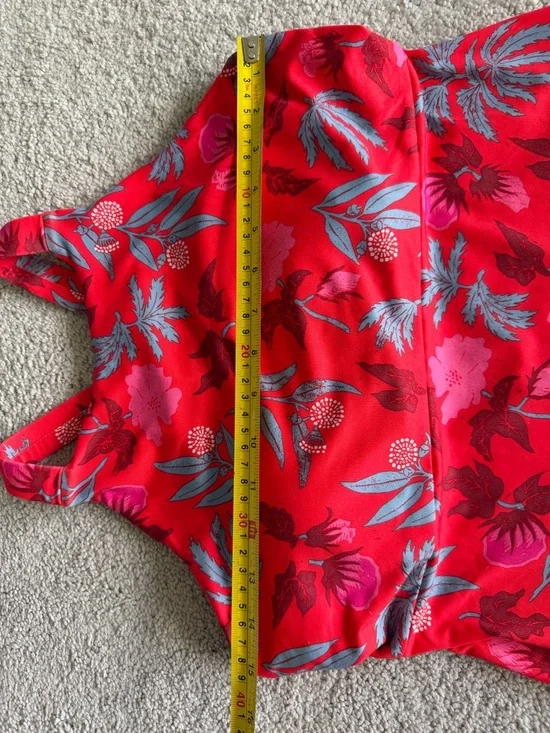 Patagonia Magnolia Spring Dress Womens Medium Red Floral Athleisure Built In Bra - Picture 11 of 12